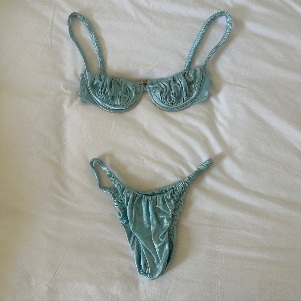 Isa Boulder Blue Shelly and Waves Bikini Small